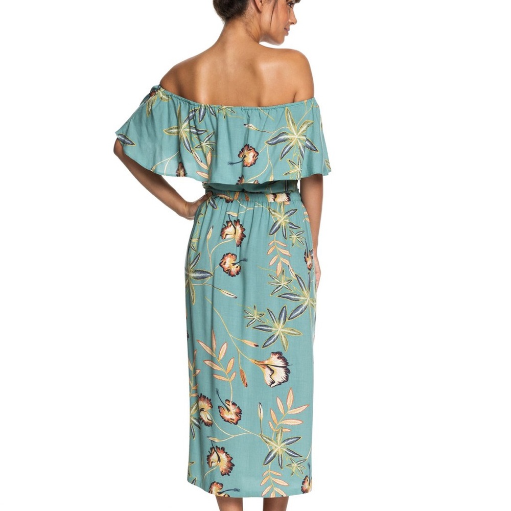 Roxy floral off the shoulder dress